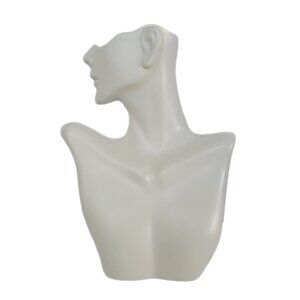Mannequin Jewelry Stand Head Bust Display Necklace Earring Holder Rack